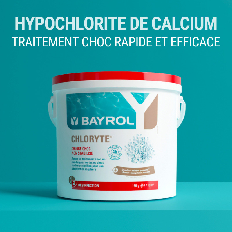 Traitement de l'eau à l'hypochlorite de calcium Bayrol Chloryte
