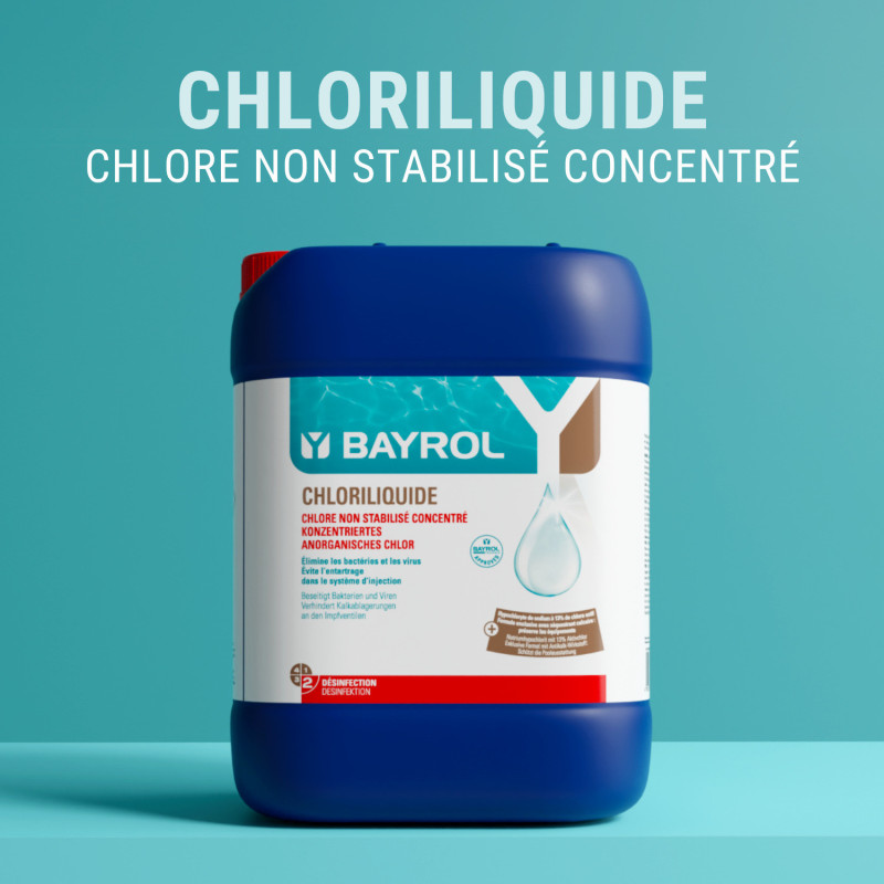 Chlore Chloriliquide non stabilisé Bayrol - 20 L