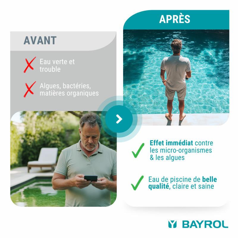 Chlore choc Bayrol Chloriklar Traitement de l'eau