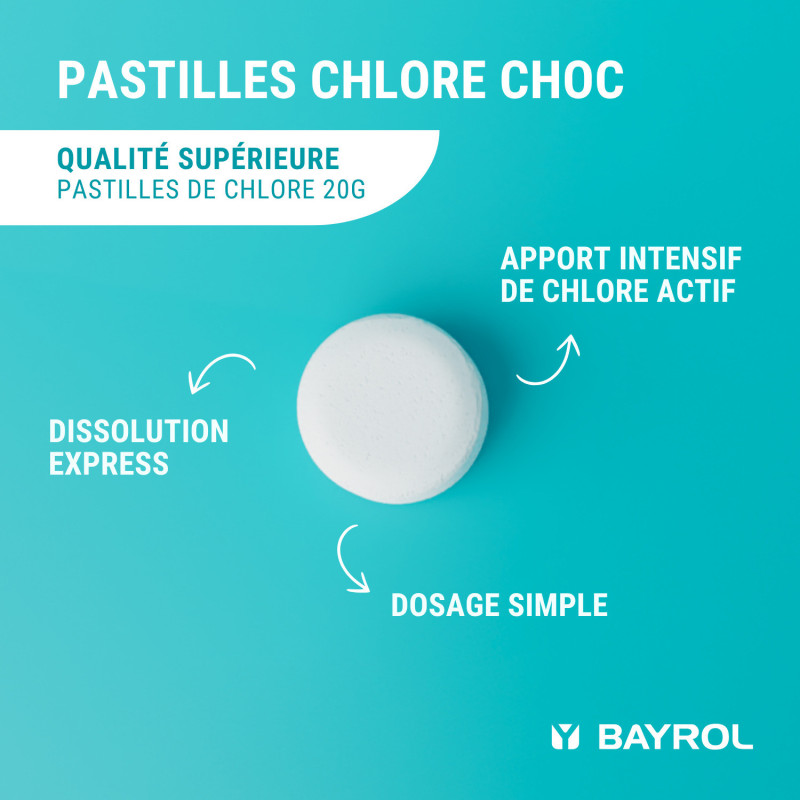 Chlore choc Bayrol Chloriklar Traitement de l'eau
