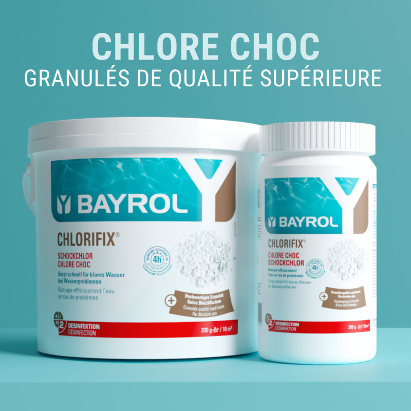 Traitement de l eau au chlore choc Bayrol Chlorifix