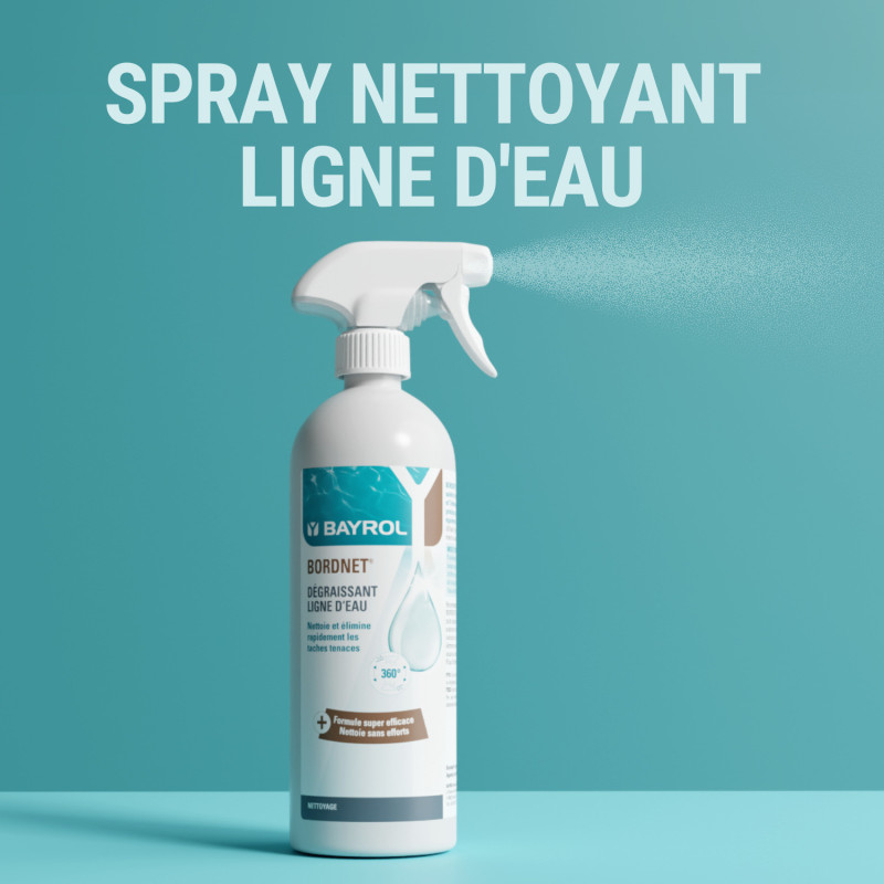 Bayrol Bordnet 0,7 L – Spray Nettoyant Ligne d’Eau & Skimmer Piscine