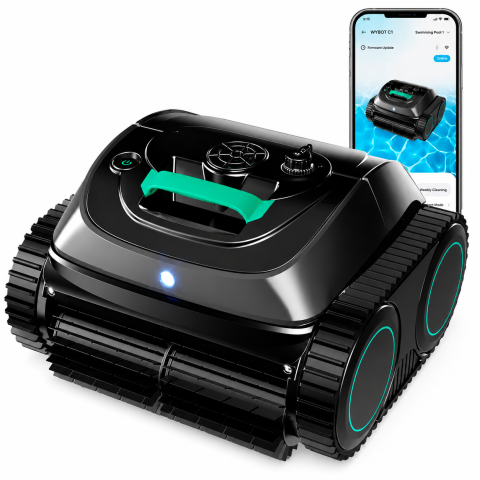 Robot piscine sans fil WYBOT M2 Vision IA | Caméra & autonomie 5 h