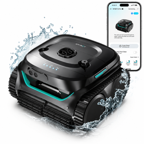Robot piscine sans fil WYBOT C2 Pro | Navigation Sonar & filtre HEPA