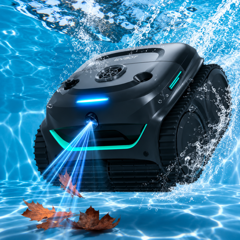 Robot piscine sans fil WYBOT C2 Pro Vision | Caméra IA & nettoyage intelligent
