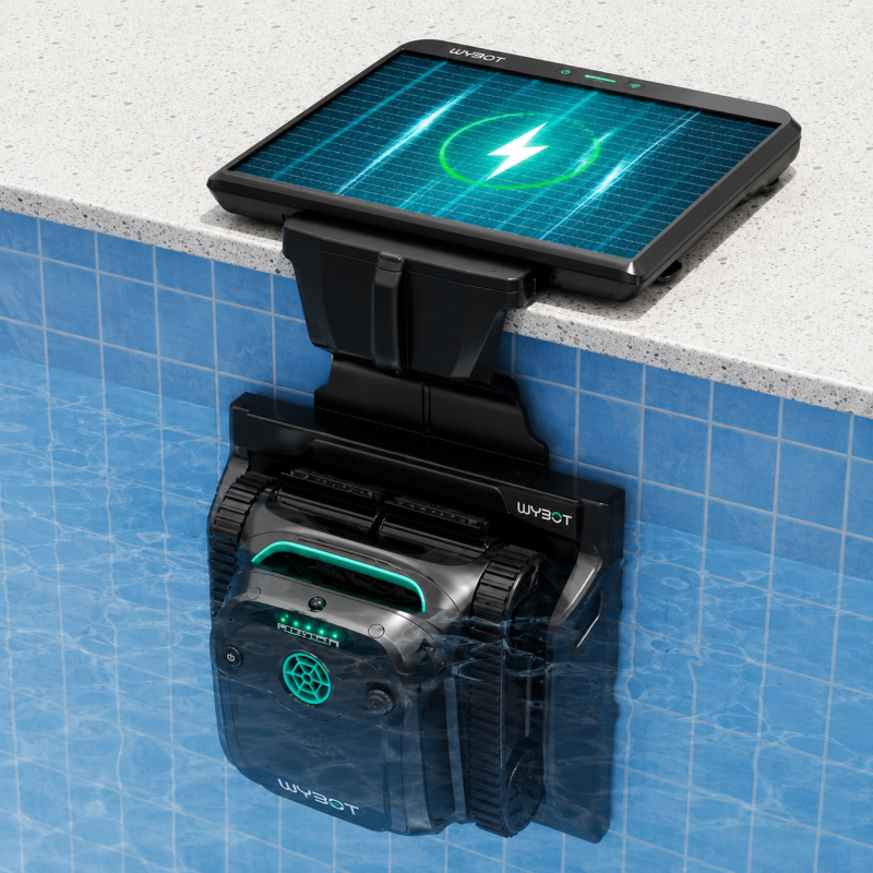 Robot piscine solaire WYBOT S2 Solar Vision – Fond, parois et ligne d’eau
