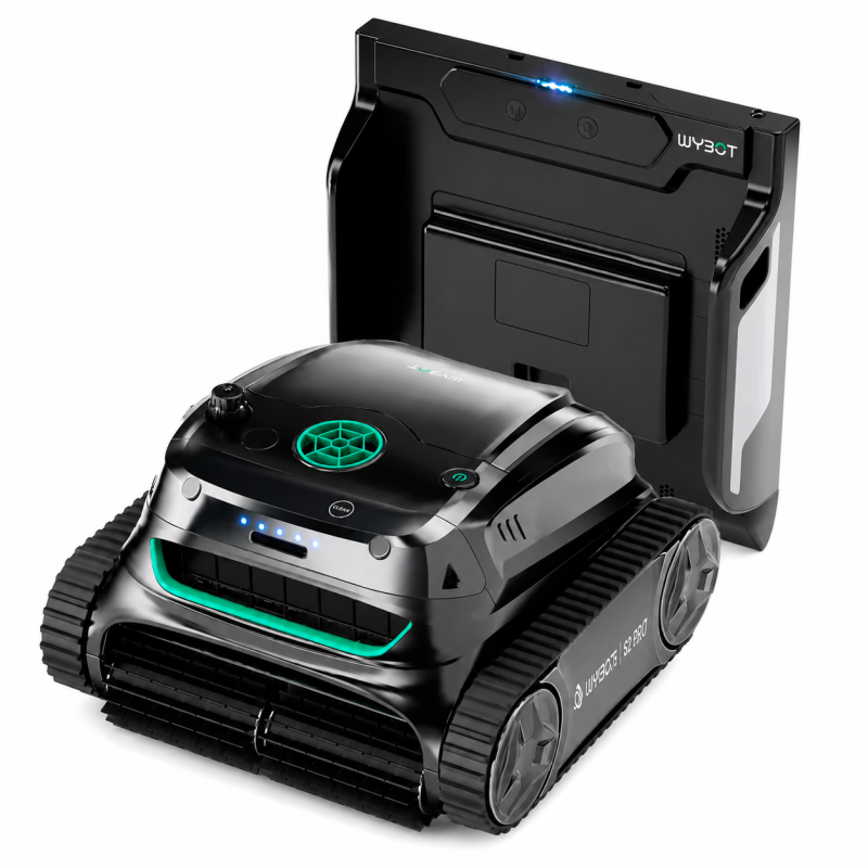 Robot piscine sans fil WYBOT S2 Pro – Station de charge automatique