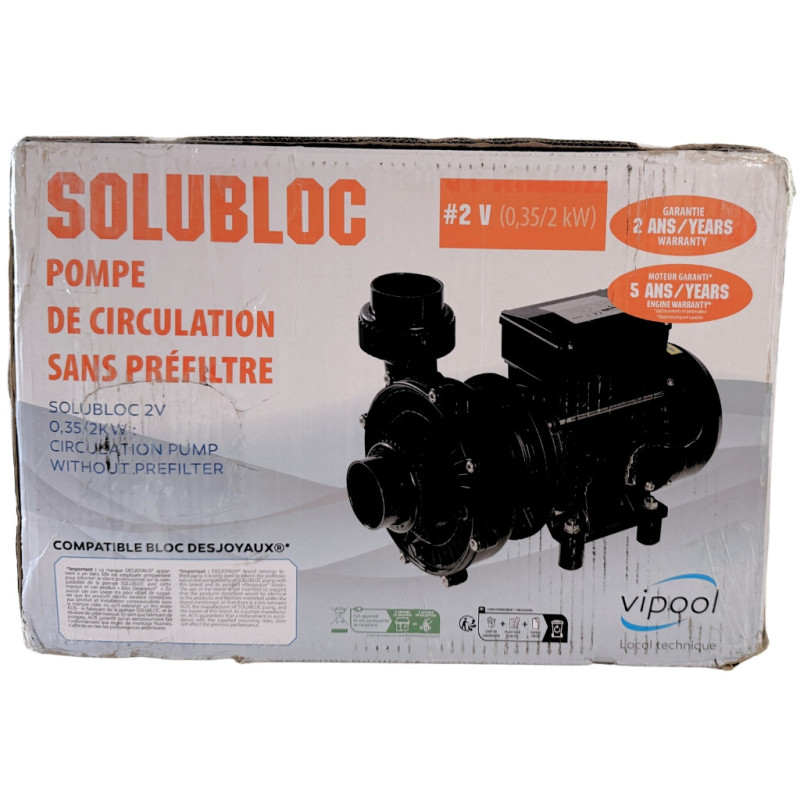 Pompe de filtration ACIS Vipool Solubloc PHT - 2,50cv - RECONDITIONNÉ