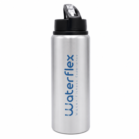 Gourde Waterflex aluminium 0,6 L argentée | Antifuite