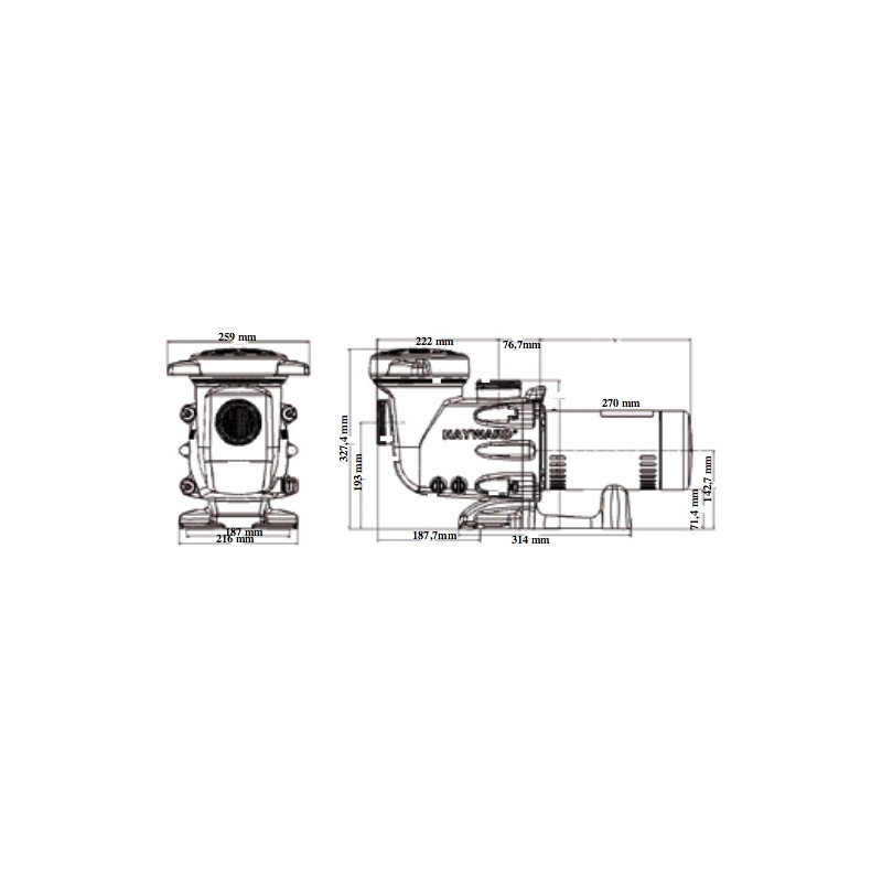 Pompe filtration Hayward Max Flo II (MaxFlo 2)