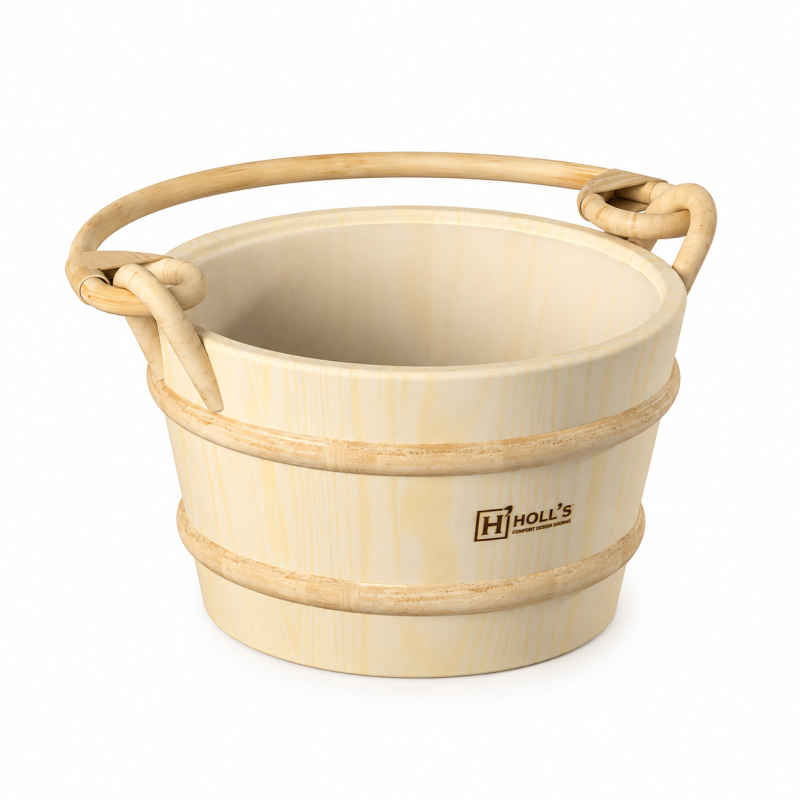 Ensemble Accessoires Sauna Holl's Bois - Seau + Louche