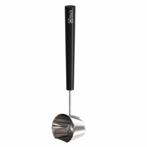 Louche Sauna Holl's Onyxia 40 cm - Inox & Cèdre Noir
