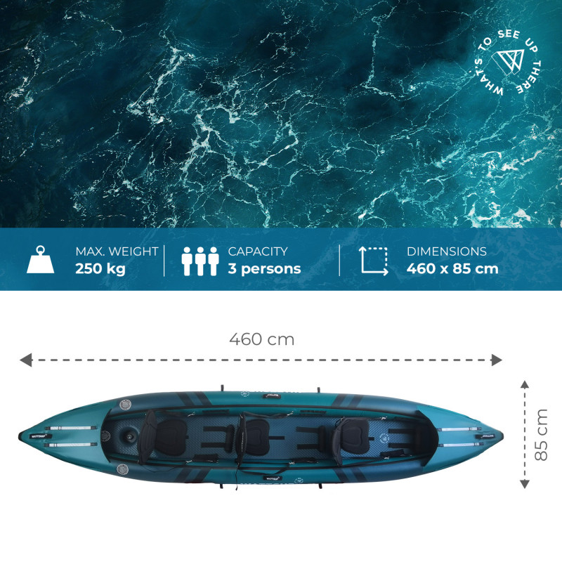 Kayak Gonflable Wattsup COD 3P – Kayak 3 Places