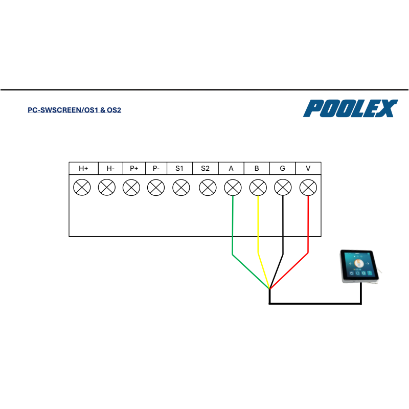 Boîtier de Commande Couleur Tactile LED pour Spa