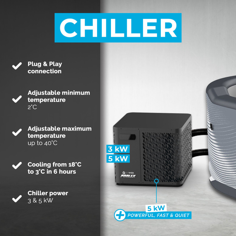 NetSpa Järvi Ice Bath avec Chiller - Bain Froid 2 Places