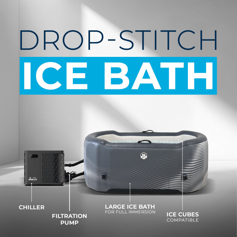 NetSpa Järvi Ice Bath avec Chiller - Bain Froid 2 Places