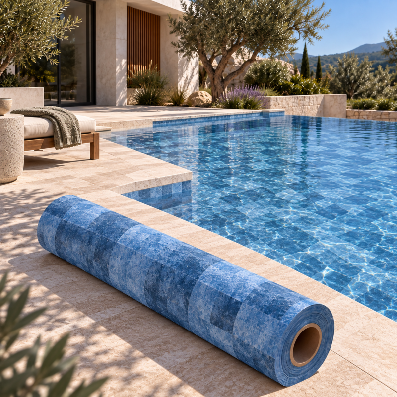 Liner PVC armé 150/100ème Haogenplast StoneTile