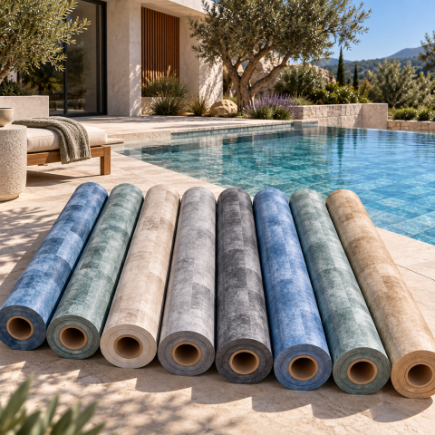 Liner PVC armé 150/100ème Haogenplast StoneTile