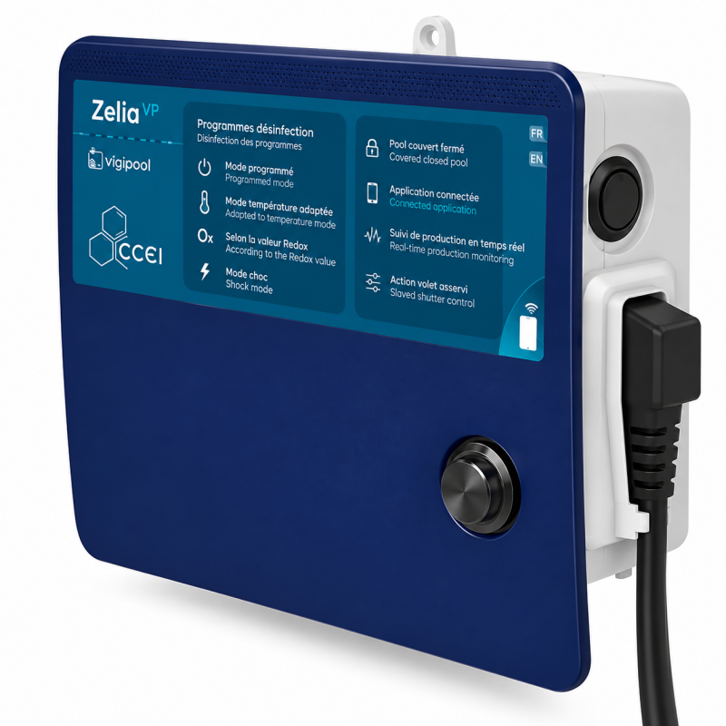 Électrolyseur de sel CCEI Zelia VP connecté WiFi
