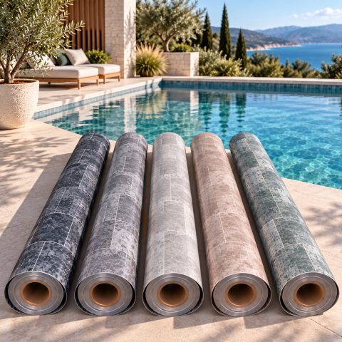 Liner PVC armé AureaStone 180/100e Delifol