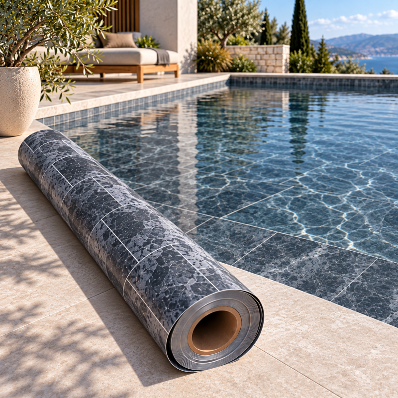 Liner PVC armé AureaStone 180/100e Delifol