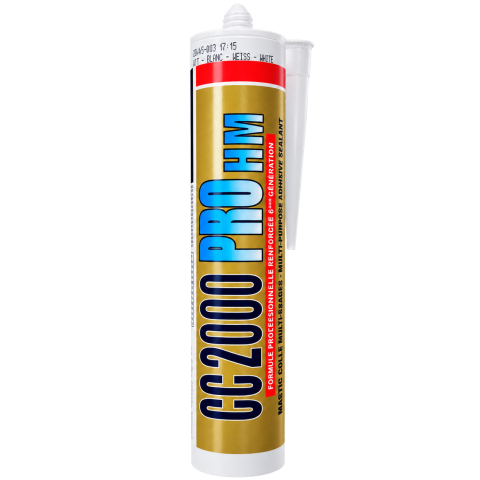 Mastic Colle CC2000 Blanc ou Transparent pour Piscine
