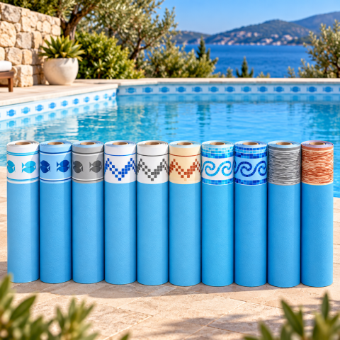 PVC armé DELIFOL 150/100e décor/mosaïque type NGB