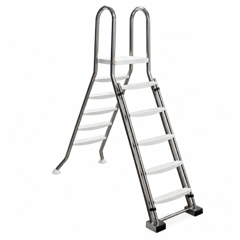 Échelle double Astral inox pour piscine hors-sol