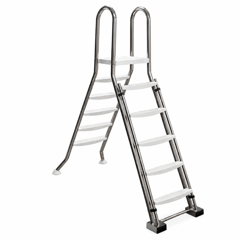 Échelle double Astral inox pour piscine hors-sol
