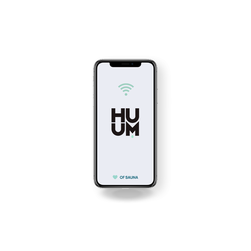 Télécommande HUUM WiFi Glass Black pour sauna connecté