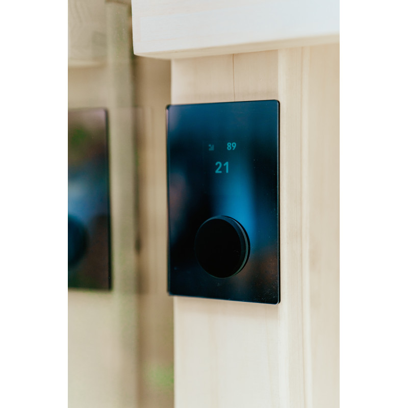 Télécommande HUUM WiFi Glass Black pour sauna connecté