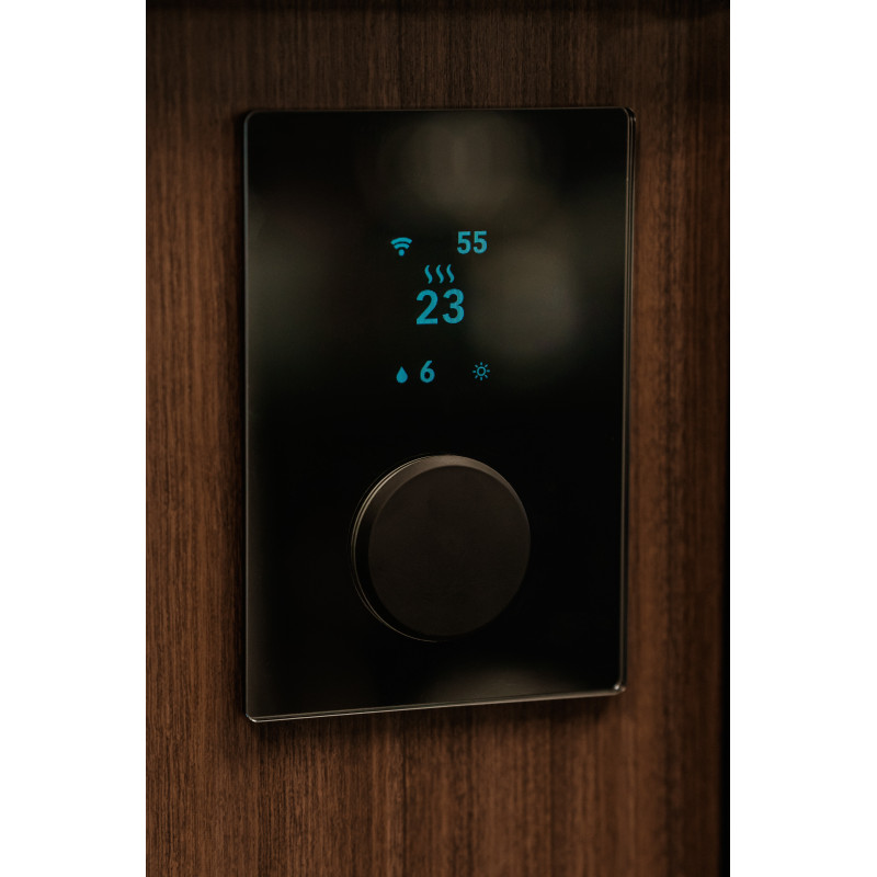 Télécommande HUUM WiFi Glass Black pour sauna connecté