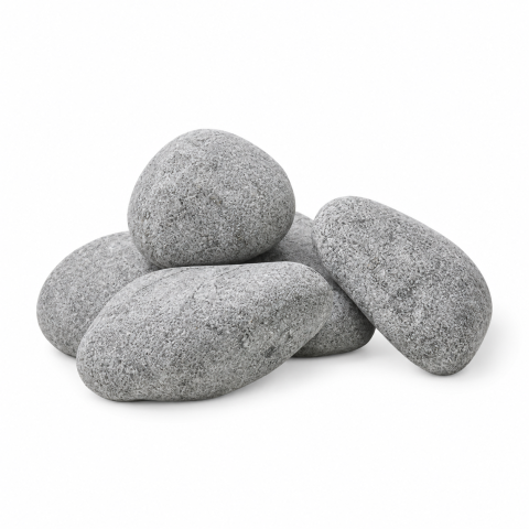 Pierres rondes HUUM pour poêle sauna 5-10 cm – 15 kg