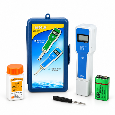 Testeur électronique de sel pour piscine (TDS)