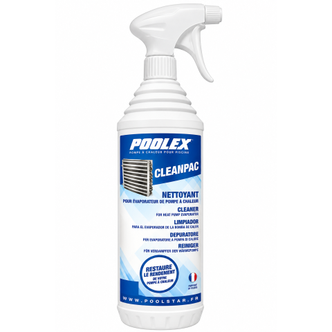 Nettoyant évaporateur pompe à chaleur Poolex CleanPac 1 litre