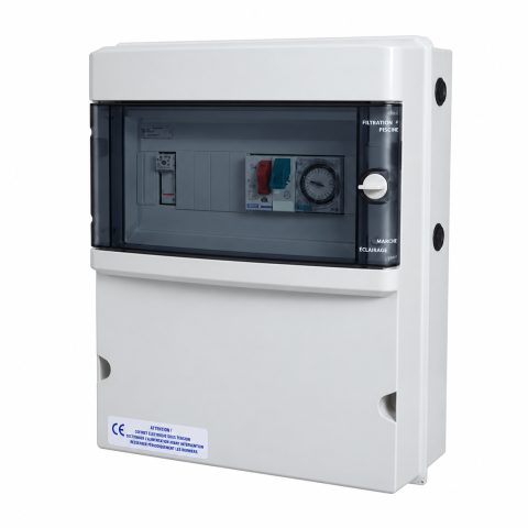 Coffret électrique filtration et éclairage IP55