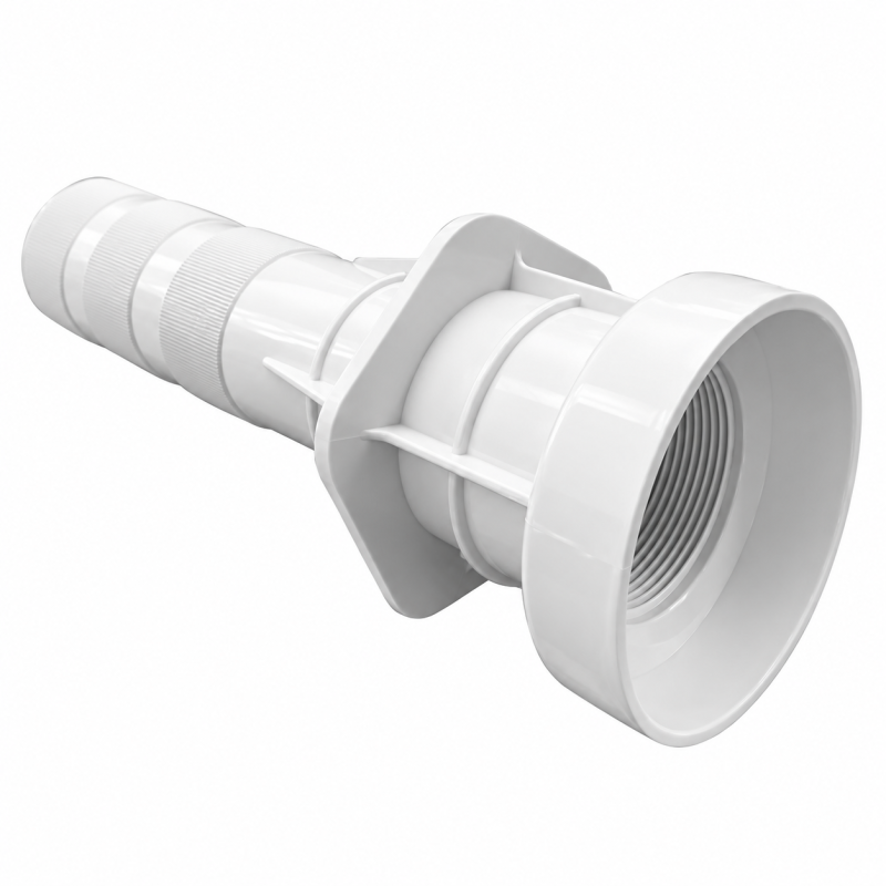 Traversée de paroi 30 cm pour buse liner blanc