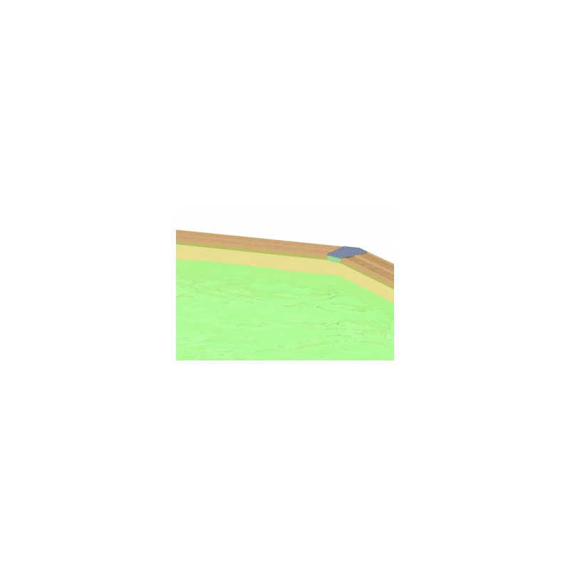 Piscine bois Ubbink Océa 355 x 550 Liner beige