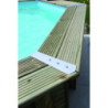 Piscine bois Ubbink Océa 355 x 550 Finition aluminium
