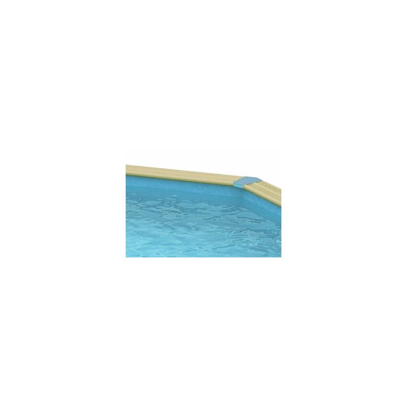 Piscine bois Ubbink Linéa 500 x 800 liner bleu