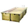 Piscine Bois Ubbink Azura 350 x 505 Avec liner beige
