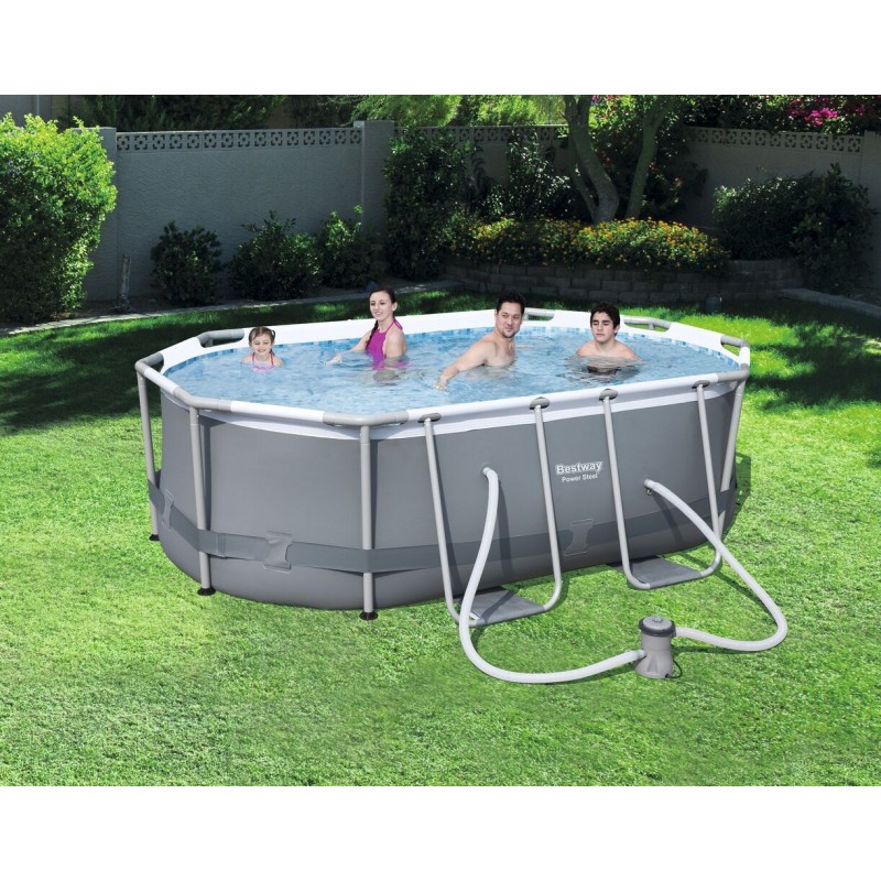 piscine tubulaire ovale steel pro frame