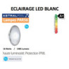 Kit construction béton / Liner éclairage à LED blanche et coffret 100 V.A.