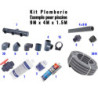 Kit construction béton / Liner éclairage à LED blanche et coffret 100 V.A.
