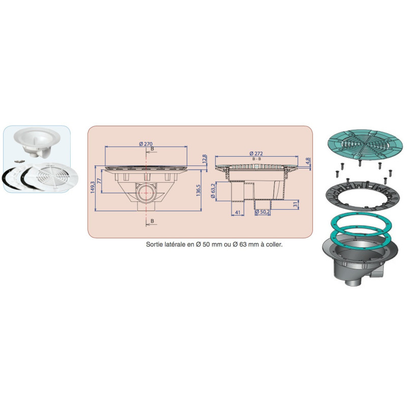 Bonde de fond Aquareva