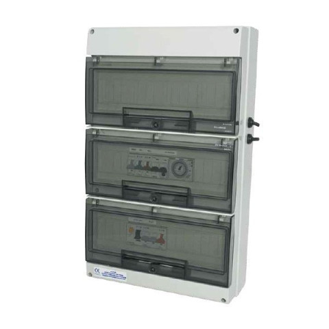 Coffret mono avec différentiel 30 mA, Pompe Eclairage Transfo 300 ou 600 W Astral