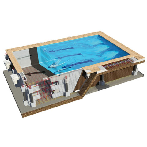 Kit Piscine Rectangulaire blocs polystyrène haute densité