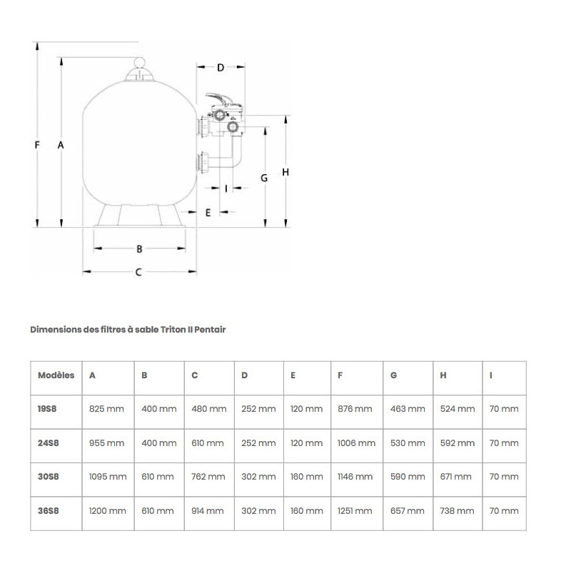 Filtre à sable Pentair Triton II