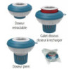 ￼Doseur diffuseur flottant rétractable pour galet 250 g