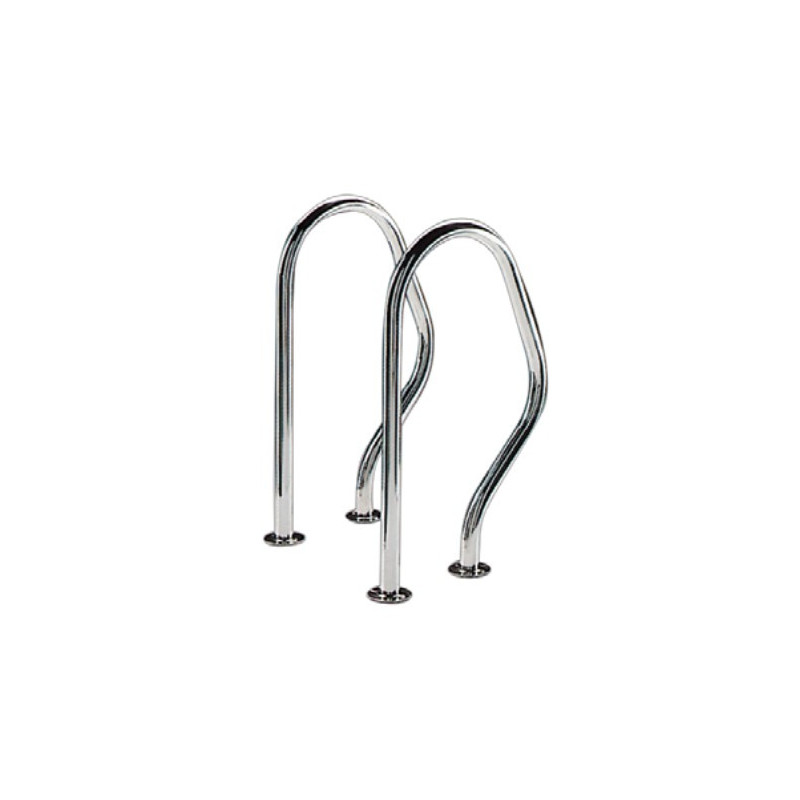 Sortie de bain main 800 x 800, jeu de 2 mains courantes inox